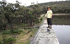 11-Laurie enjoys the views at Langhi Ghiran reservoir